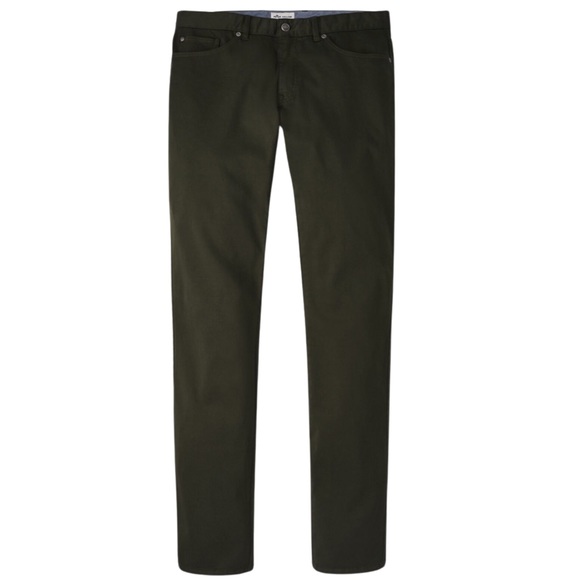 Peter Millar Ultimate Sateen Five-Pocket Pant in Dark Olive - Picture 3 of 14
